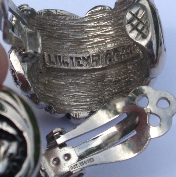 1940s LUCIEN PICCARD SUPER RARE Silver Hoops wPat# - Picture 4 of 8